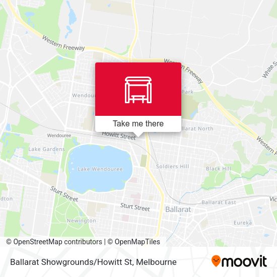 Ballarat Showgrounds/Howitt St map
