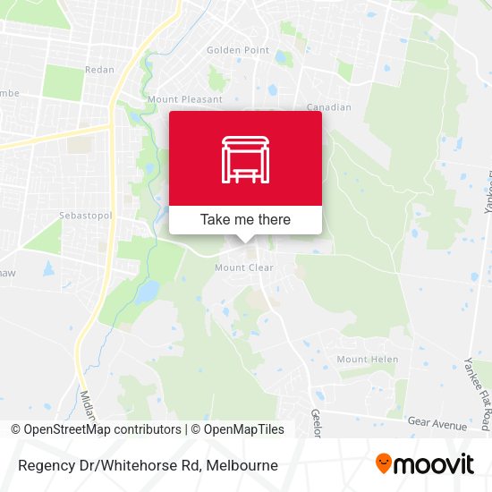 Regency Dr/Whitehorse Rd map