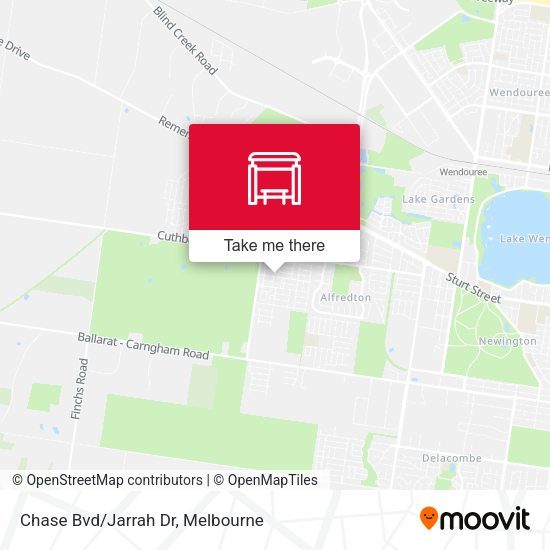 Chase Bvd/Jarrah Dr map