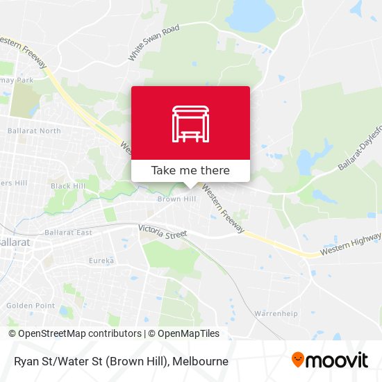 Ryan St/Water St (Brown Hill) map