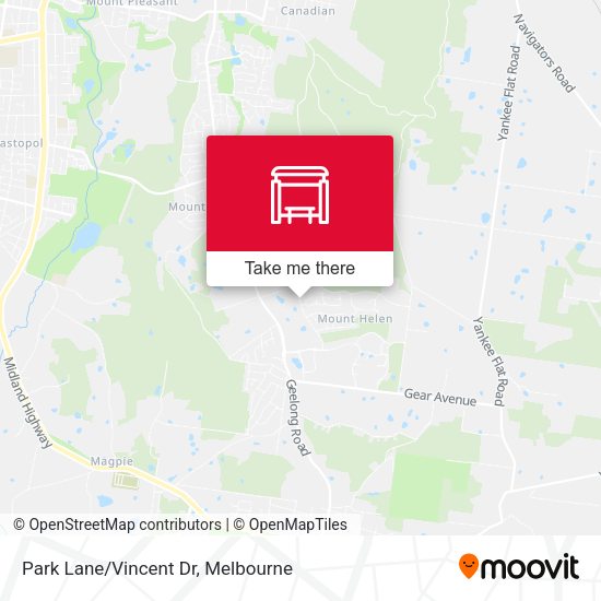Park Lane/Vincent Dr map