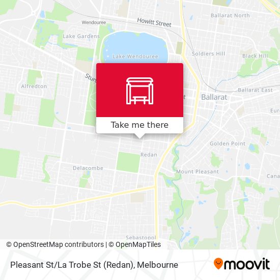 Pleasant St / La Trobe St (Redan) map