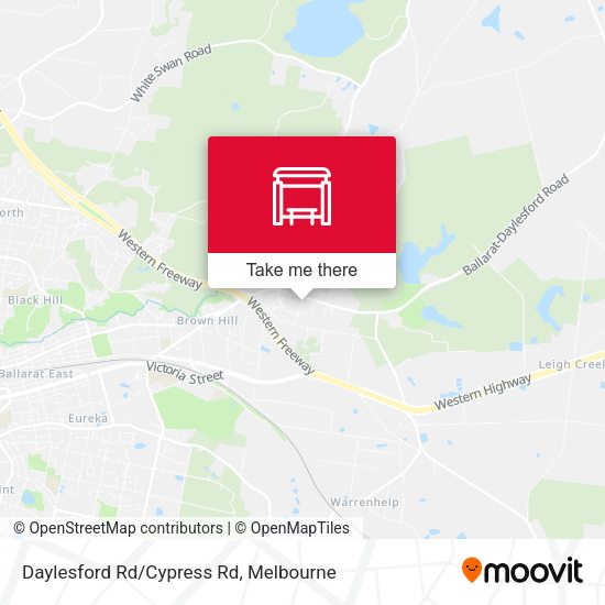 Daylesford Rd/Cypress Rd map