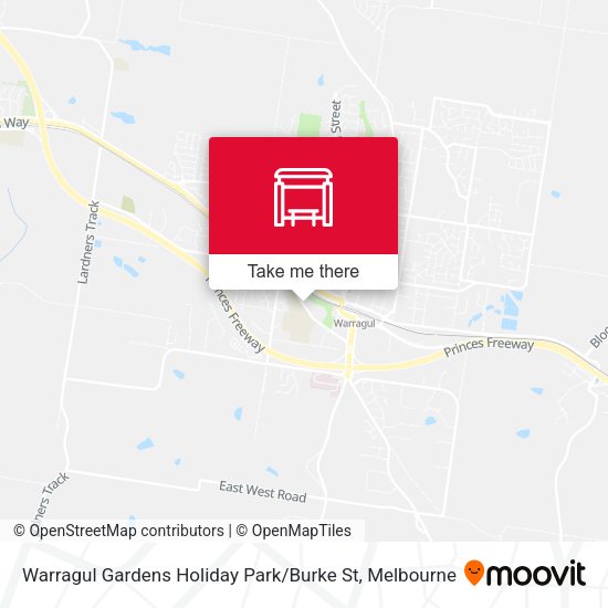 Warragul Gardens Holiday Park / Burke St map