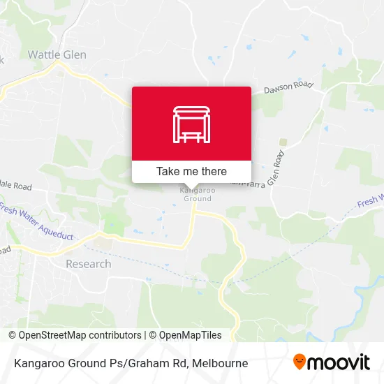 Mapa Kangaroo Ground Ps/Graham Rd