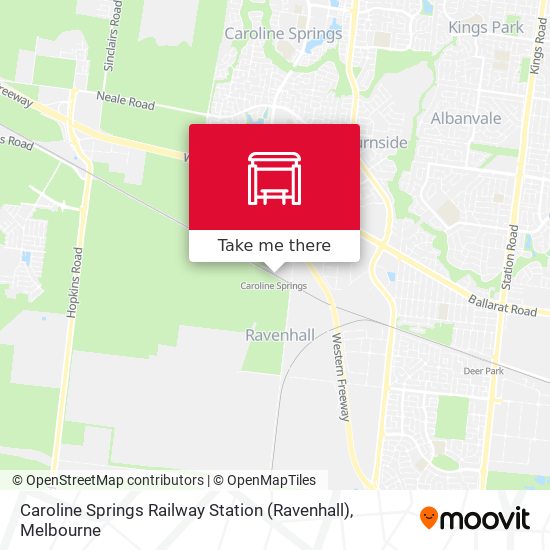 Mapa Caroline Springs Railway Station (Ravenhall)