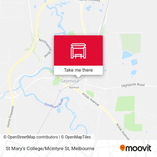 St Mary's College/Mcintyre St map
