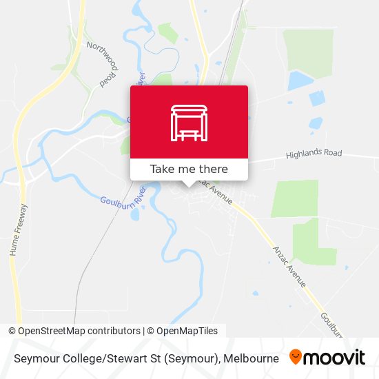 Seymour College / Stewart St map
