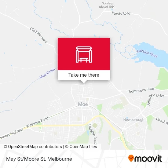 Mapa May St/Moore St