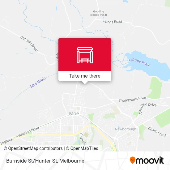 Mapa Burnside St/Hunter St