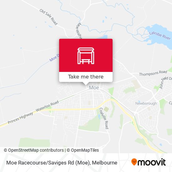 Moe Racecourse / Saviges Rd map