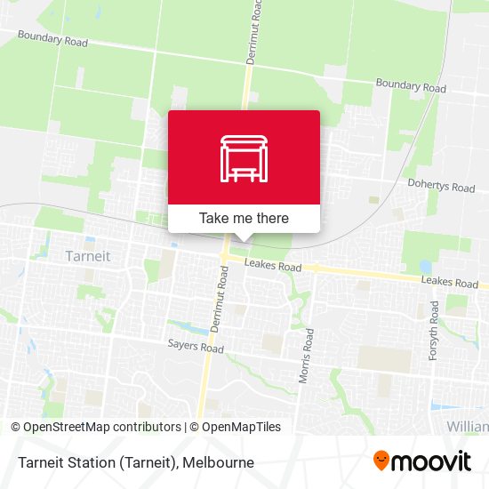 Tarneit Station map