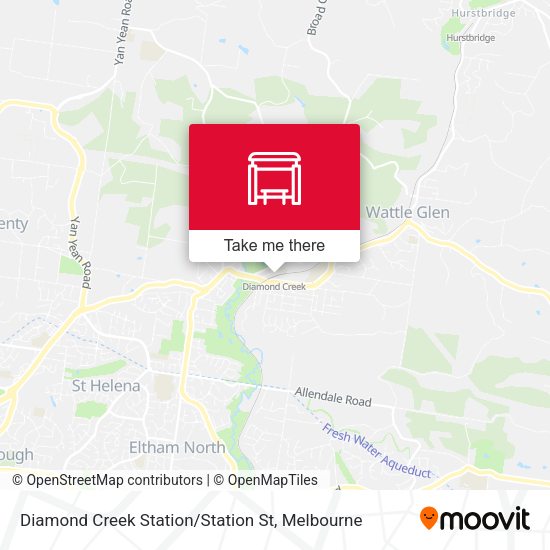 Diamond Creek Station / Station St map