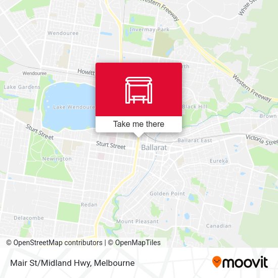 Mair St/Midland Hwy map