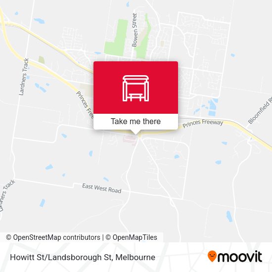 Howitt St/Landsborough St map