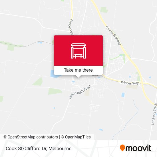 Cook St/Clifford Dr map