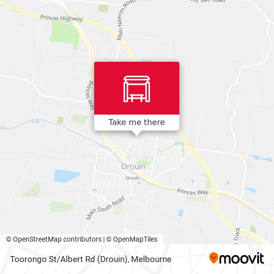 Toorongo St/Albert Rd (Drouin) map