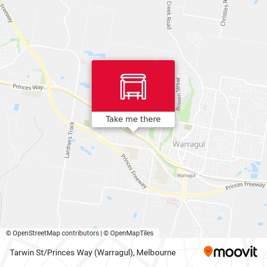 Tarwin St / Princes Way (Warragul) map