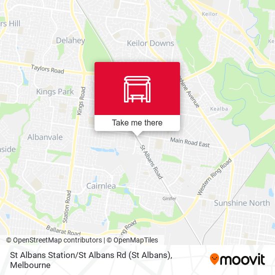 Mapa St Albans Station / St Albans Rd