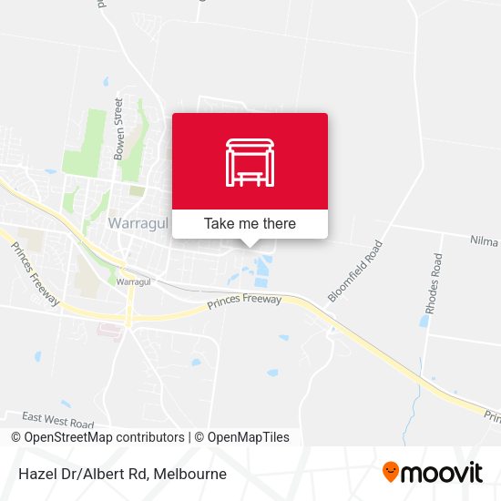 Hazel Dr/Albert Rd map