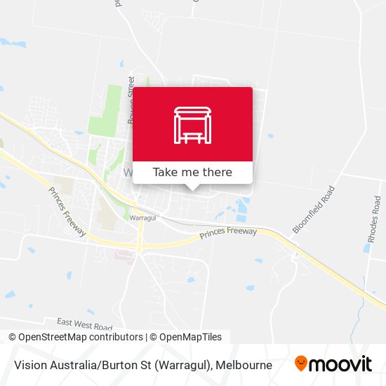 Vision Australia / Burton St (Warragul) map