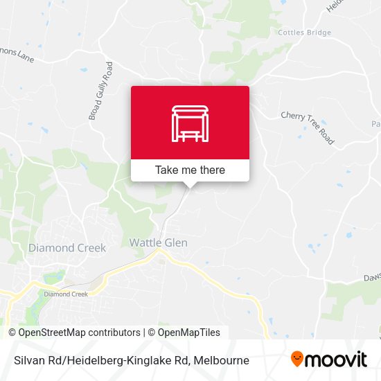 Silvan Rd / Heidelberg-Kinglake Rd map