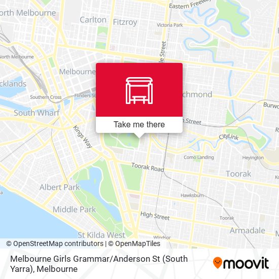 Melbourne Girls Grammar / Anderson St (South Yarra) map