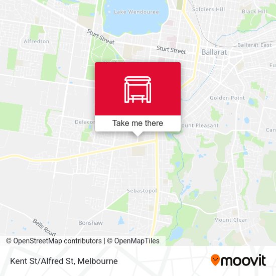 Kent St/Alfred St map