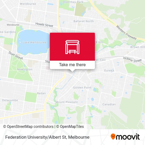 Federation University / Albert St map
