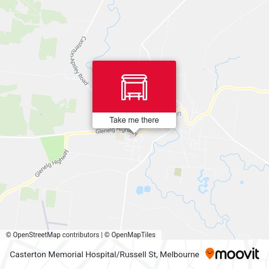 Casterton Memorial Hospital / Russell St map