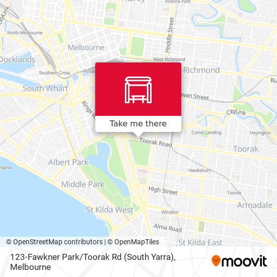 123-Fawkner Park / Toorak Rd (South Yarra) map