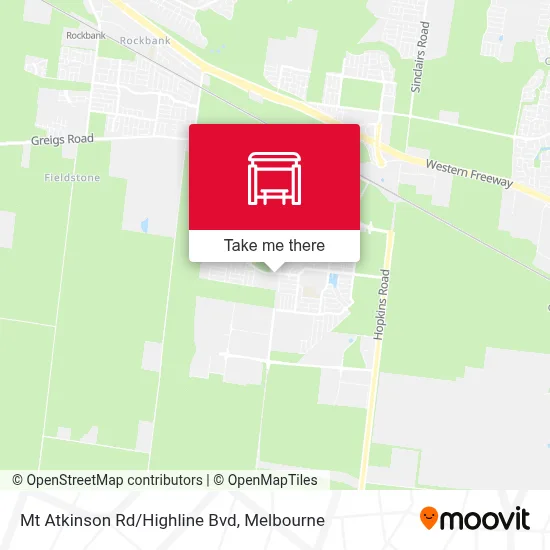 Mapa Mt Atkinson Rd/Highline Bvd
