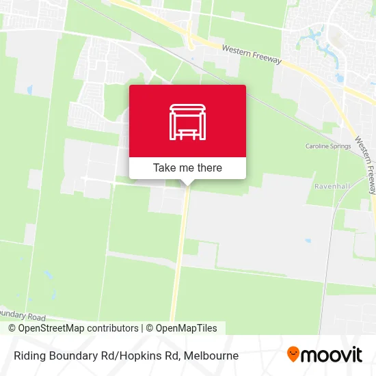Mapa Riding Boundary Rd/Hopkins Rd