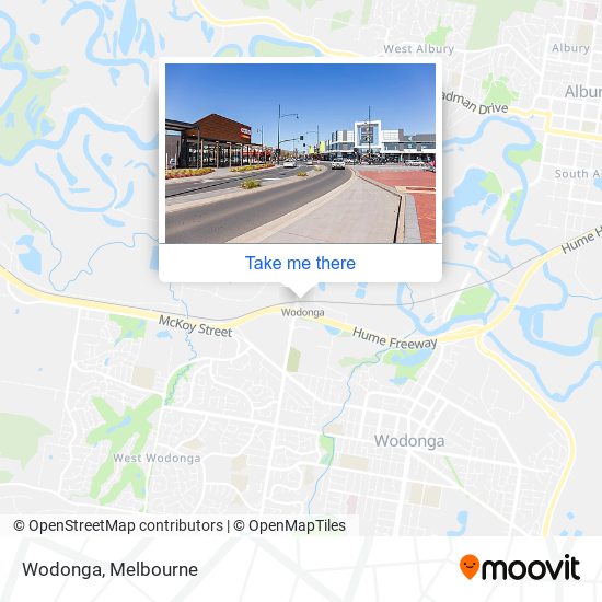 Mapa Wodonga