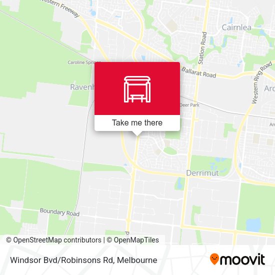 Windsor Bvd/Robinsons Rd map