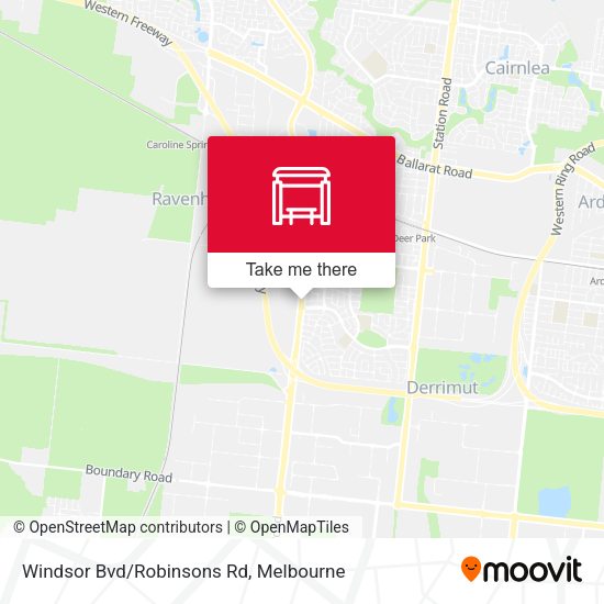 Windsor Bvd/Robinsons Rd map