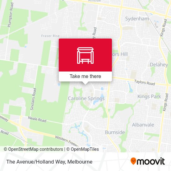The Avenue/Holland Way map