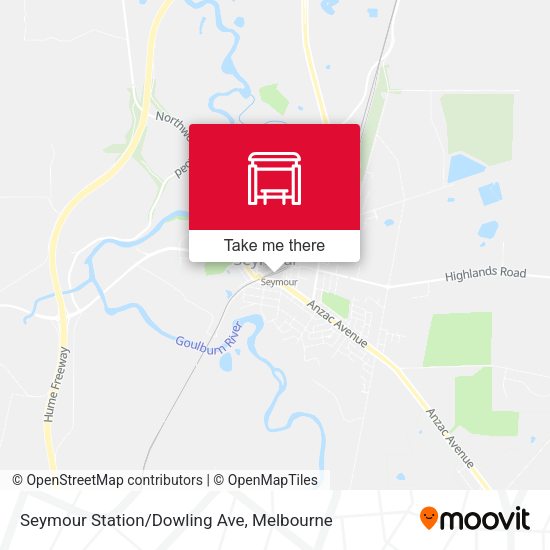 Seymour Station/Dowling Ave map