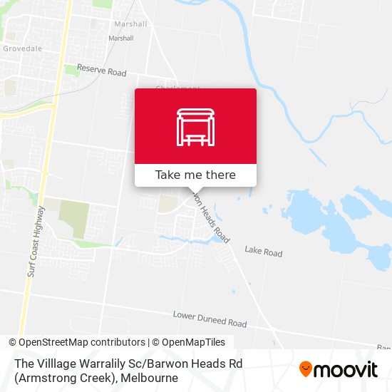 The Villlage Warralily Sc / Barwon Heads Rd (Armstrong Creek) map