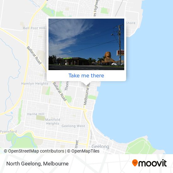 North Geelong map