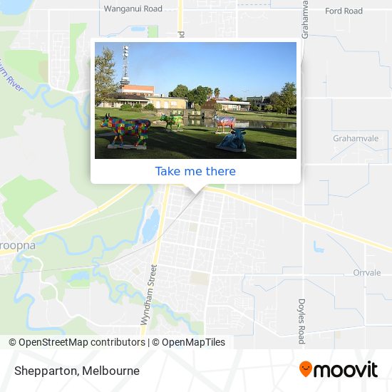 Mapa Shepparton