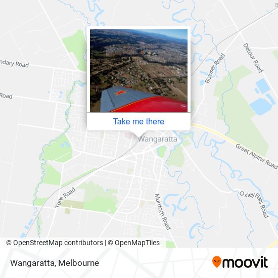 Mapa Wangaratta