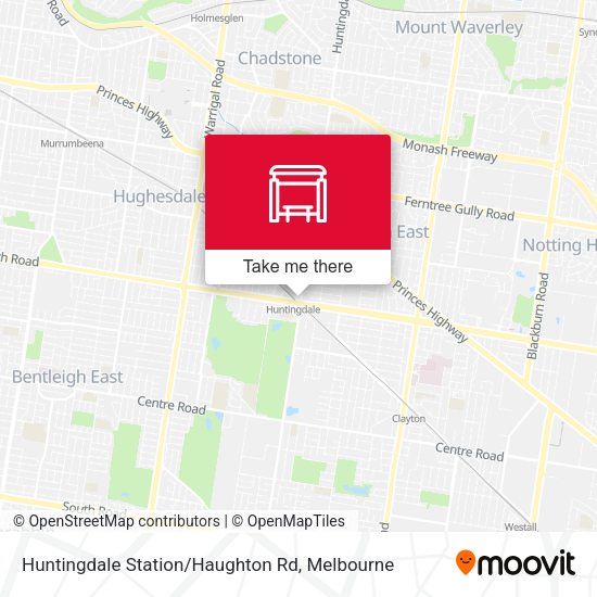 Huntingdale Station / Haughton Rd map
