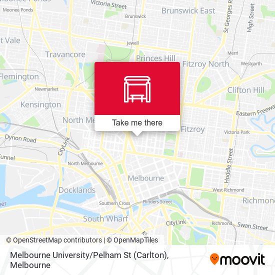 Mapa Melbourne University / Pelham St (Carlton)