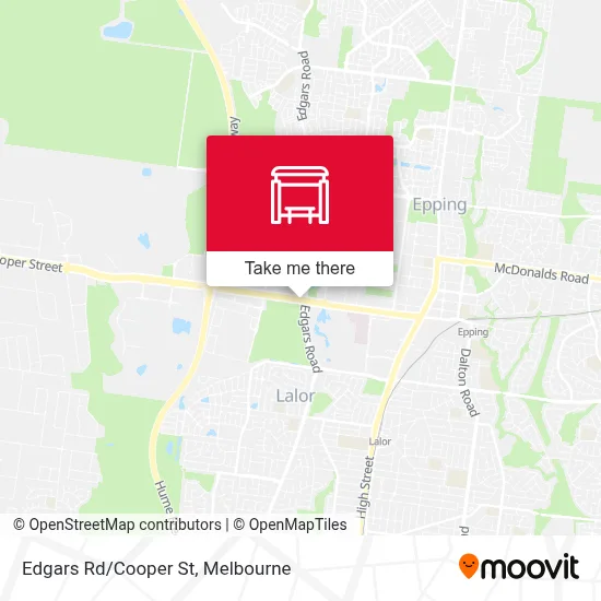 Mapa Edgars Rd/Cooper St