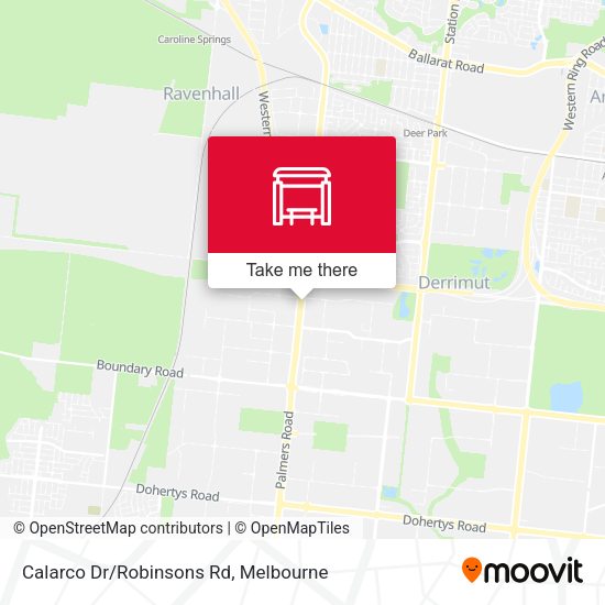 Calarco Dr/Robinsons Rd map