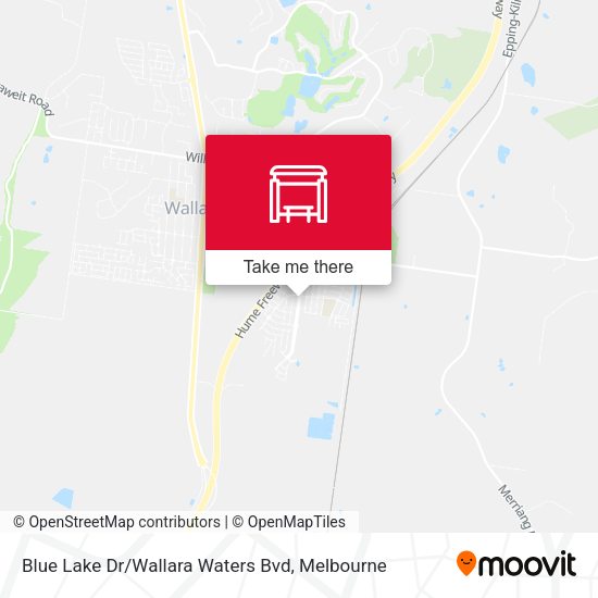Blue Lake Dr / Wallara Waters Bvd map