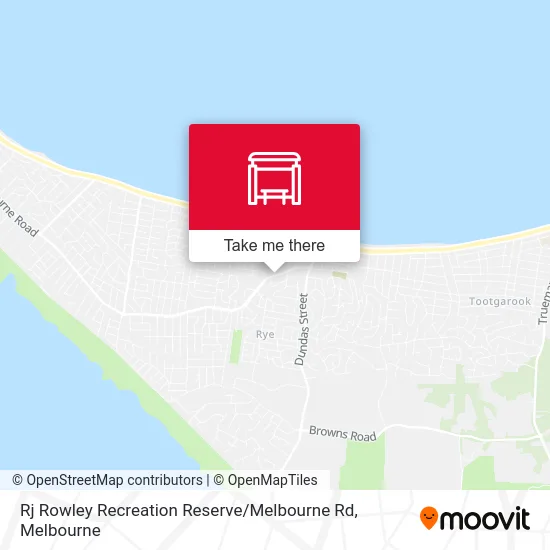 Mapa Rj Rowley Recreation Reserve / Melbourne Rd
