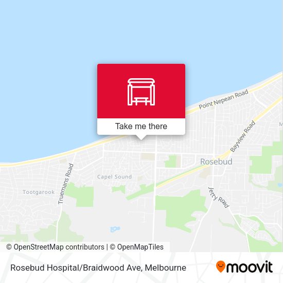Rosebud Hospital/Braidwood Ave map