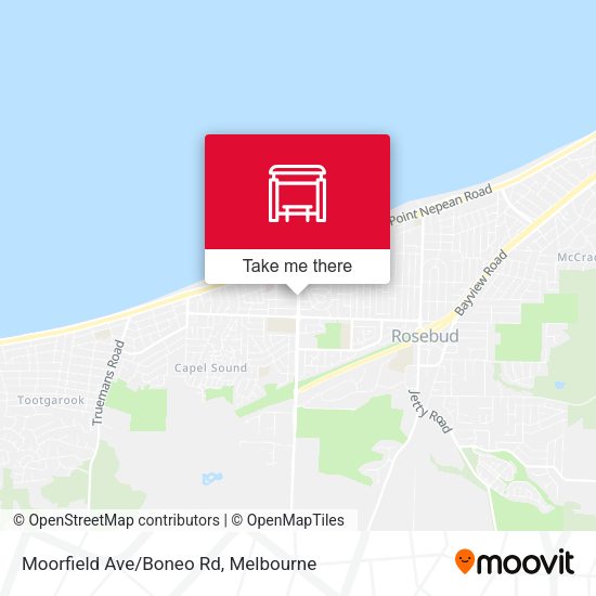 Moorfield Ave/Boneo Rd map